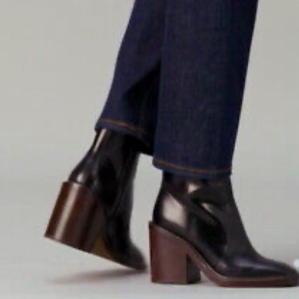 Tory Burch size 9.5 block heeled boot.